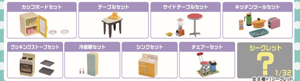 MegaHouse Mini Atsume Design Kitchen 8Pack BOX hình ảnh 1