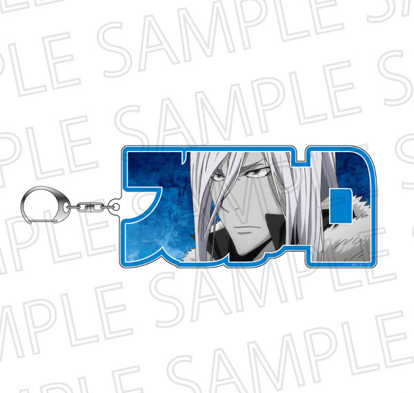 SR-GYM TV Anime "Reborn!" Name Frame Keychain mini Superbi Squalo (10 Years Later) (Accent Color) Bild 1