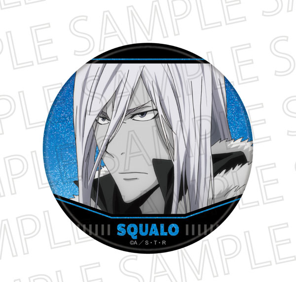 SR-GYM TV Anime "Reborn!" Glitter Tin Badge Superbi Squalo (10 Years Later) (Accent Color) รูปภาพ 1