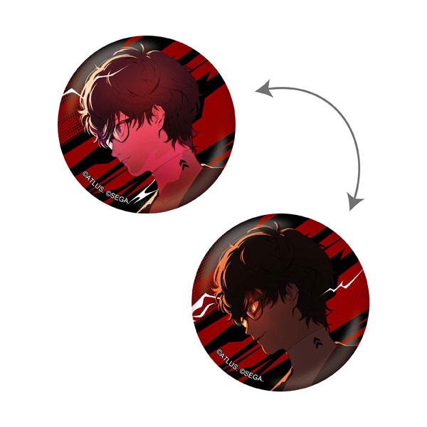 KADOKAWA P30th Anniversary Illustration A Protagonist Lenticular Can Badge (Persona 5)