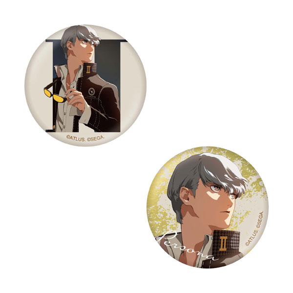 KADOKAWA P30th Anniversary Illustration C Protagonist Can Badge Set (Persona 4)