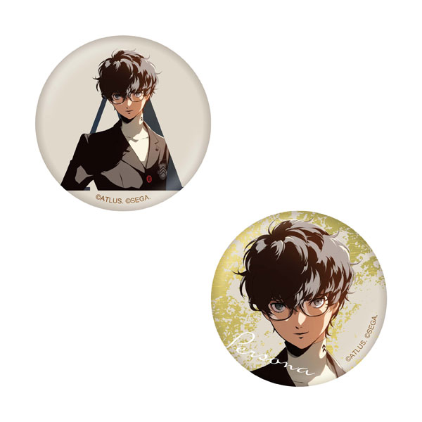 KADOKAWA P30th Anniversary Illustration C Protagonist Can Badge Set (Persona 5)