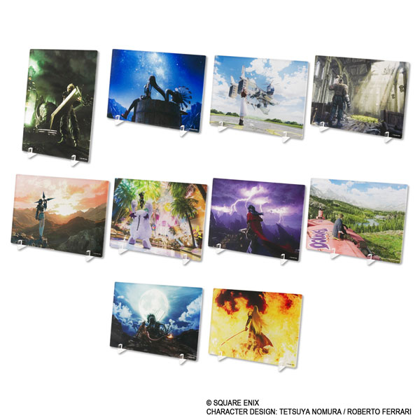 Square Enix FINAL FANTASY VII REMAKE Mini Acrylic Panel 10Pack BOX