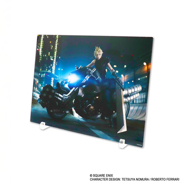 Square Enix FINAL FANTASY VII REMAKE Acrylic Panel Cloud Strife & Hardy Daytona