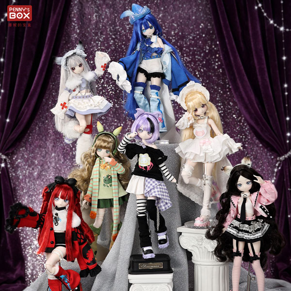 PENNY'S BOX "Ukiyo wo Meguru Hiru to Yoru" Series Complete Doll Collection 6Pack BOX gambar 1