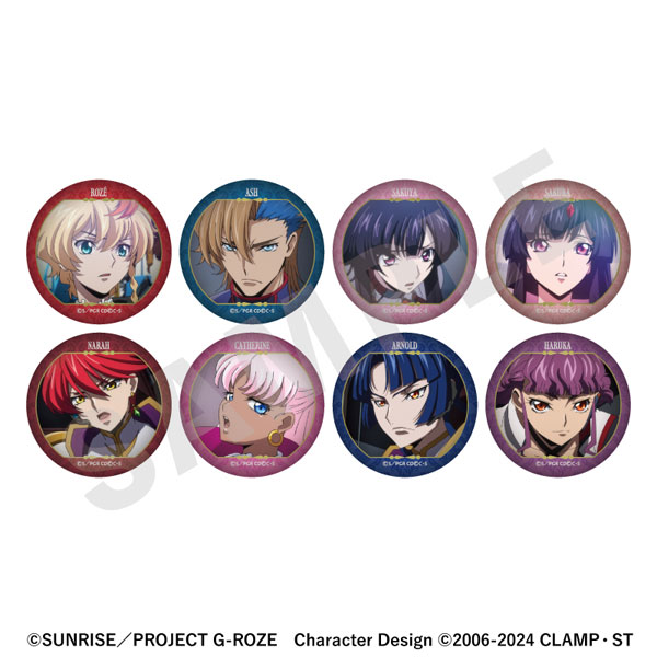 coly "Code Geass: Roze of the Recapture" Trading Tin Badge 8Pack BOX imagen 1