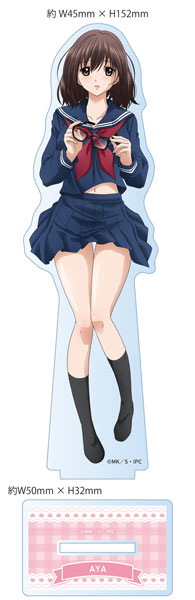 Matsumoto Shouji Strawberry 100% New Illustration Acrylic Stand Aya Toujou (Uniform / Looking Up)