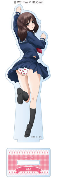 Matsumoto Shouji Strawberry 100% New Illustration Acrylic Stand Aya Toujou (Uniform / Looking Back)