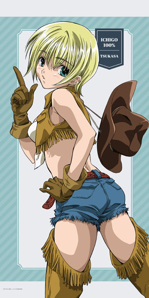 Matsumoto Shouji Strawberry 100% BIG Wall Scroll Tsukasa Nishino (Cowgirl)