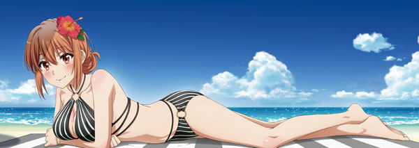 Matsumoto Shouji My Teen Romantic Comedy SNAFU. Completion New Illustration Bench Sheet Cushion Yuigahama Haha (Swimsuit Ver.) รูปภาพ 1