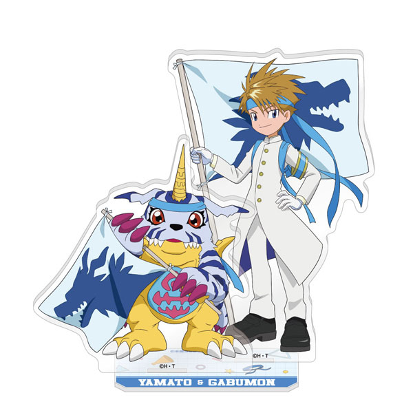 Caravan Digimon Adventure Pair Acrylic Stand Yamato Ishida & Gabumon