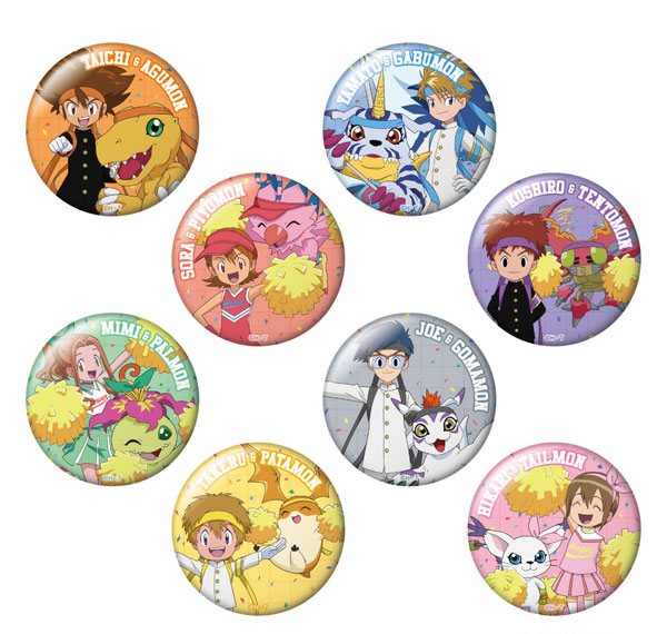 Caravan Digimon Adventure Trading Tin Badge 8Pack BOX รูปภาพ 1