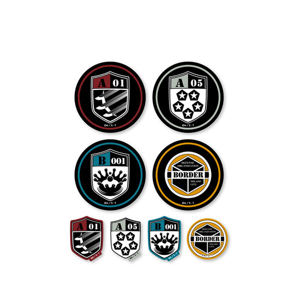 Groove Garage World Trigger GG Triple-Resistant Sticker Each Squad Emblem A Set