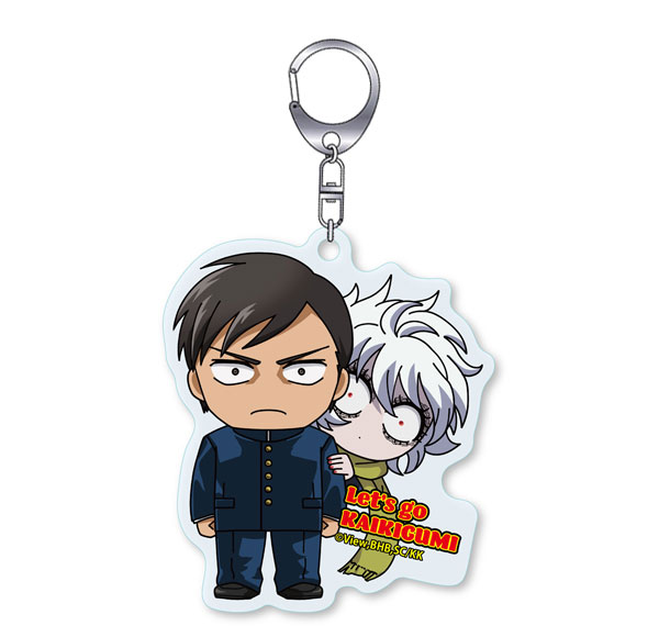 Groove Garage Let's Go Kaikigumi CharaRIDE Mechako on Protagonist Acrylic Keychain