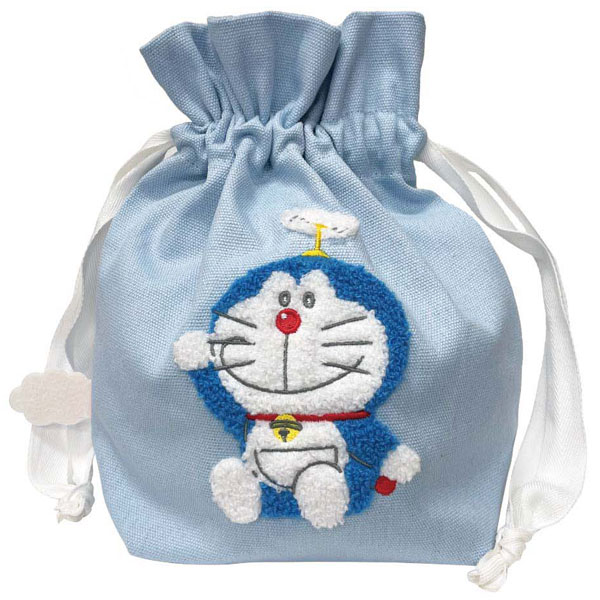 Eyeup Doraemon Sagara Embroidery Drawstring Bag (Take-copter)