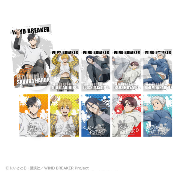 Stella Notes WIND BREAKER Trading Postcard Acrobat ver. 10Pack BOX Bild 1