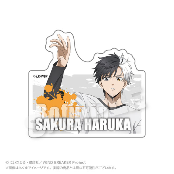 Stella Notes WIND BREAKER Acrylic Name Badge Acrobat ver. Haruka Sakura