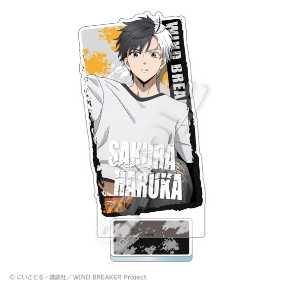 Stella Notes WIND BREAKER Acrylic Stand w/Background Acrobat ver. Haruka Sakura รูปภาพ 1