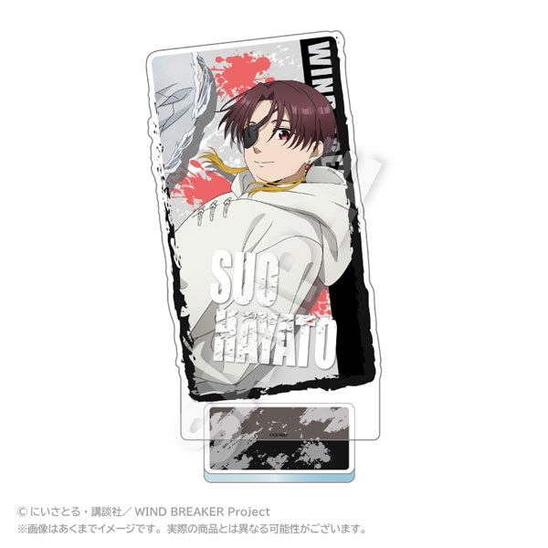 Stella Notes WIND BREAKER Acrylic Stand w/Background Acrobat ver. Hayato Suo รูปภาพ 1