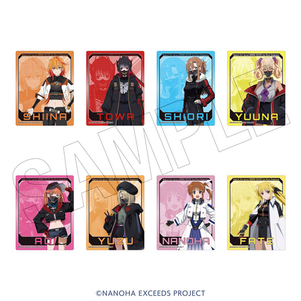 TOKYOGETS Magical Girl Lyrical Nanoha Exceeds Gun Blaze Vengeance Trading Acrylic Card 8Item Set