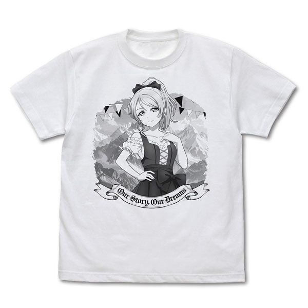 COSPA Love Live! New Illustration Eli Ayase T-shirt Dirndl Ver./WHITE-M