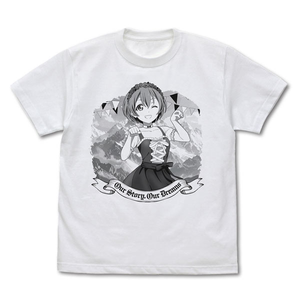 COSPA Love Live! New Illustration Rin Hoshizora T-shirt Dirndl Ver./WHITE-L
