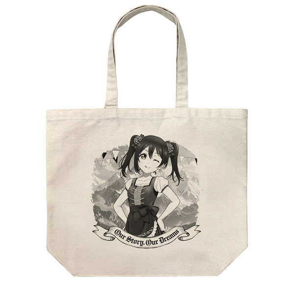 COSPA Love Live! New Illustration Nico Yazawa Large Tote Bag Dirndl Ver./NATURAL gambar 1