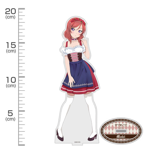 COSPA Love Live! New Illustration Maki Nishikino Acrylic Stand (Large) Dirndl Ver. imagen 1