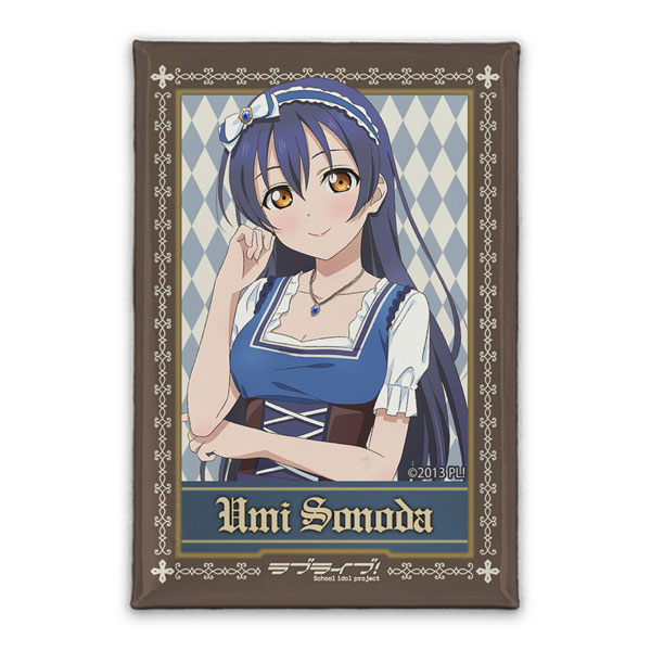 COSPA Love Live! New Illustration Umi Sonoda Square Tin Badge Dirndl Ver.