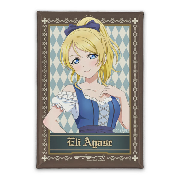 COSPA Love Live! New Illustration Eli Ayase Square Tin Badge Dirndl Ver.