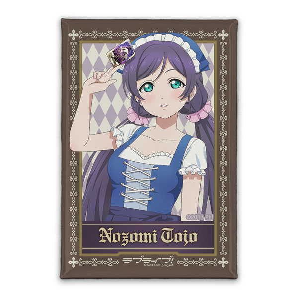 COSPA Love Live! New Illustration Nozomi Tojo Square Tin Badge Dirndl Ver.