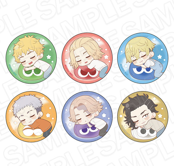 Contents Seed TV Anime "Tokyo Revengers" & Puyo Puyo Tin Badge (Blind) Chibi 6 Item Set รูปภาพ 1