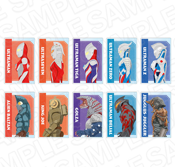 Contents Seed Ultraman Series Acrylic Card (Random) with U ART ver. 10 Item Set รูปภาพ 1