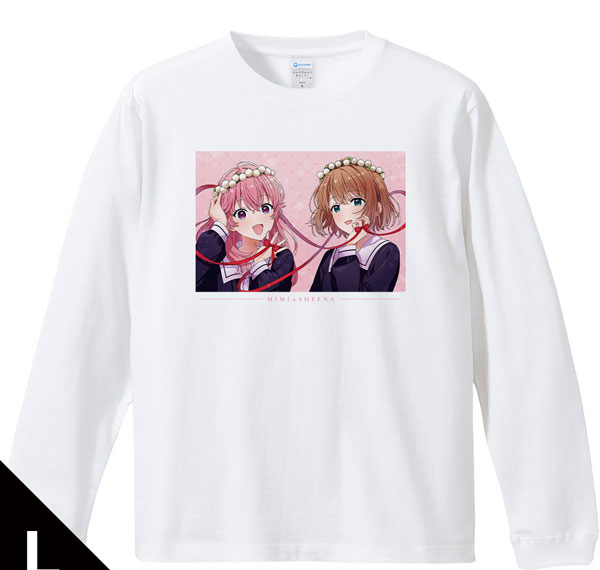 Azu Maker I Want to Love You Till Your Dying Day Ribbed Long Sleeve T-shirt Sheena & Mimi L Size รูปภาพ 1