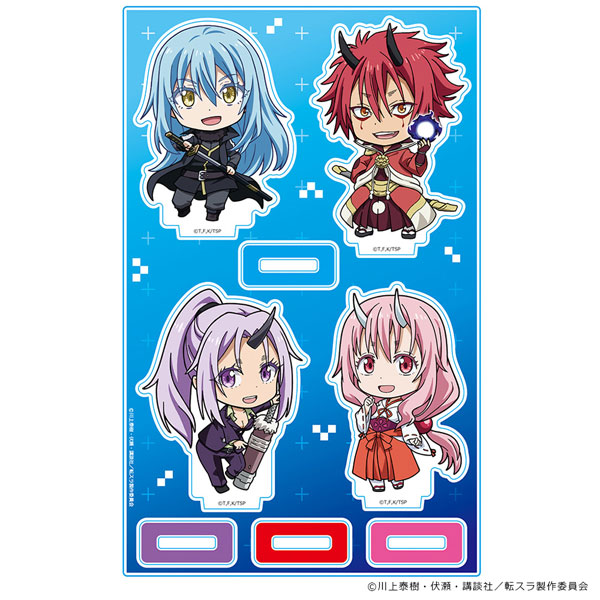Azu Maker That Time I Got Reincarnated as a Slime Acrylic Chara Stand Rimuru Demon Lord ver. & Benimaru & Shuna & Shion Chibi Chara