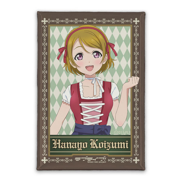 COSPA Love Live! New Illustration Hanayo Koizumi Square Tin Badge Dirndl Ver.