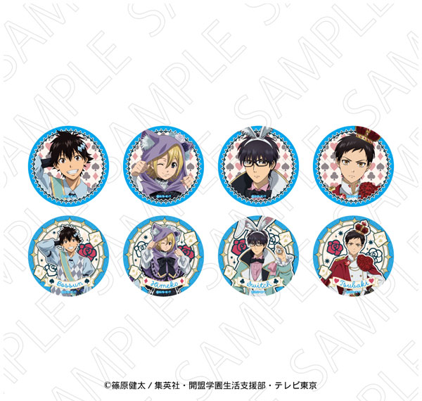 TOKYOGETS Anime "SKET DANCE" [Alice in Wonderland] New Illustration Trading Tin Badge 8Item Set รูปภาพ 1