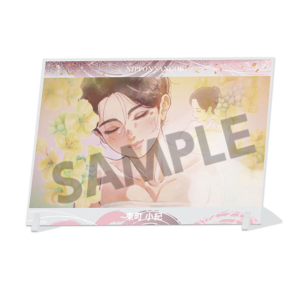 Hobby Stock TV Anime "Nippon Sangoku" A6 Visual Acrylic Plate Saki Higashimachi gambar 1