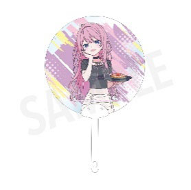 briscola-inc [Hatsune Miku] Clear Handheld Fan Megurine Luka image 1