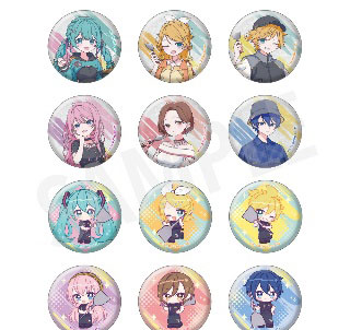 briscola-inc [Hatsune Miku] Trading Shiny Tin Badge 12Pack BOX รูปภาพ 1