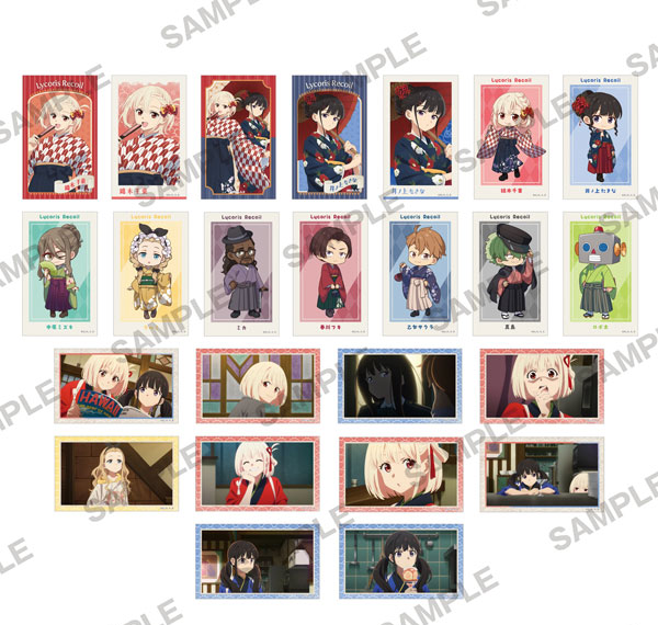 KADOKAWA Lycoris Recoil TV Anime Series Mini Photo-style Illustrations Collection Japanese-Modern Style Ver. 12Pack BOX Bild 1