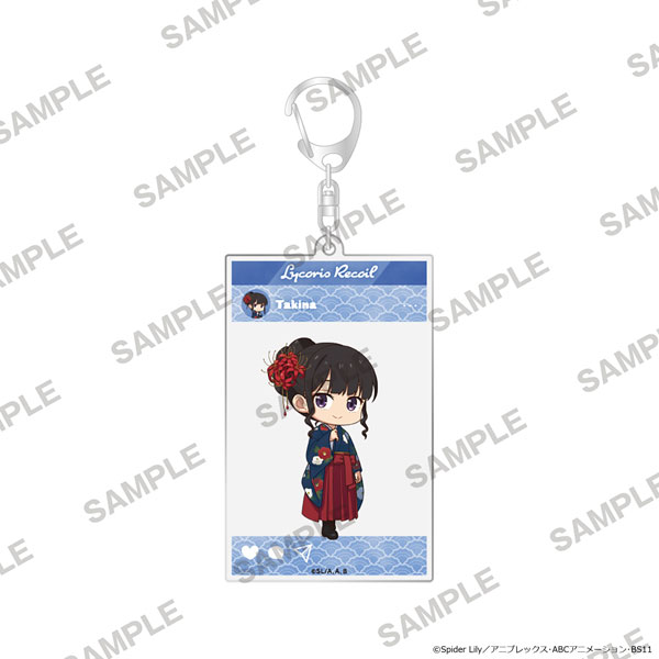 KADOKAWA Lycoris Recoil TV Anime Series Acrylic Keychain in Social Media Style Japanese-Modern Style Ver. - Takina Inoue (Mini Character) Bild 1