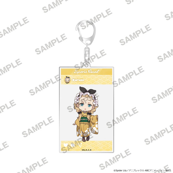 KADOKAWA Lycoris Recoil TV Anime Series Acrylic Keychain in Social Media Style Japanese-Modern Style Ver. - Kurumi Bild 1
