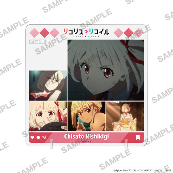 KADOKAWA Lycoris Recoil TV Anime Series Chara in Stand - Chisato Nishikigi