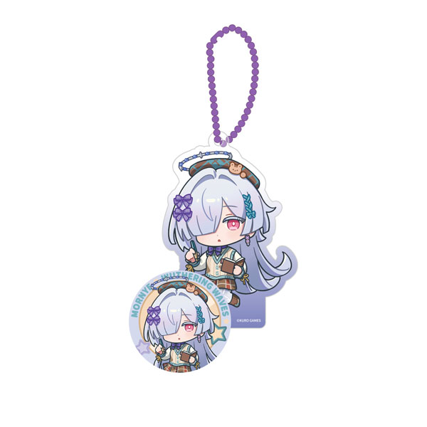 FUN4YEAH [Exclusive Sale] Wuthering Waves Chao Sheng Xin Jian Series Chibi Chara Acrylic Stand & Tin Badge Set Mornye