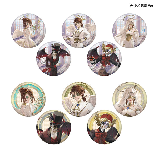 Culture Entertainment Identity V Trading Tin Badge Angel and Devil Ver. 10Pack BOX รูปภาพ 1