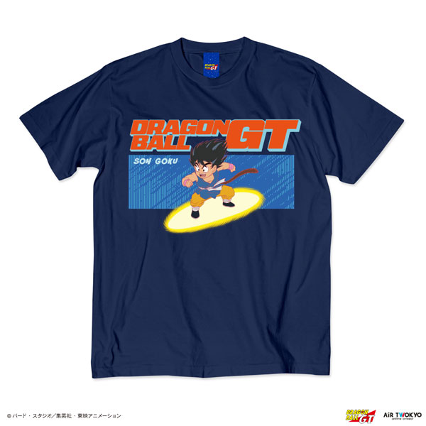 AIR TWOKYO TV Anime "DRAGON BALL GT" Scene Illustration T-shirt 1 (Son Goku) Faded Navy XL imagen 1