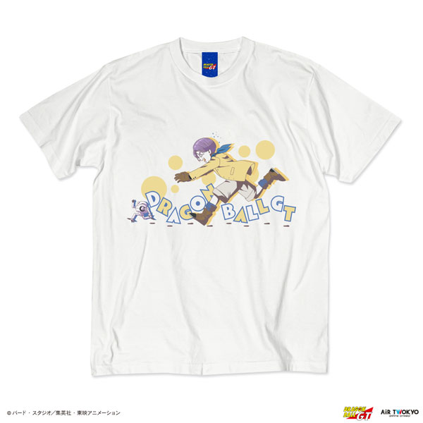 AIR TWOKYO TV Anime "DRAGON BALL GT" Scene Illustration T-shirt 4 (Trunks / Giru) Faded White XXL hình ảnh 1