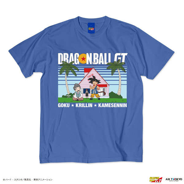 AIR TWOKYO TV Anime "DRAGON BALL GT" Scene Illustration T-shirt 6 (Kame House) Faded Blue XL Bild 1