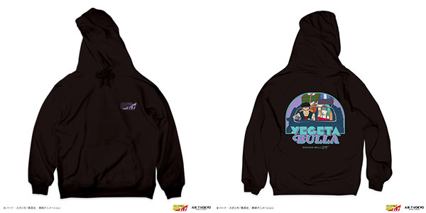 AIR TWOKYO TV Anime "DRAGON BALL GT" Scene Illustration Hoodie 1 (Vegeta / Bulla) L